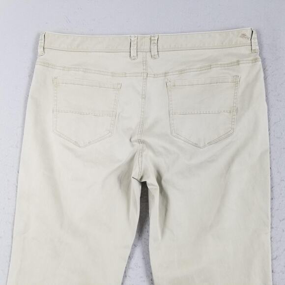 Tommy Bahama Pants Mens 42x32 Khaki 5-Pocket Stretch Chino Casual Flat Front - Picture 8 of 16